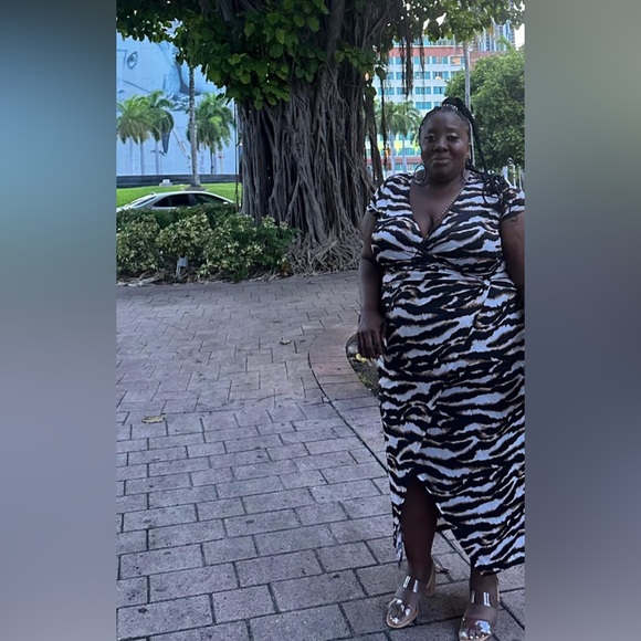 Dresses & Skirts - Zebra Print Maxi Dress